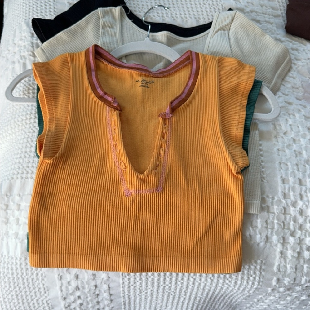 Orange Urban Outfitters Cropped Top
